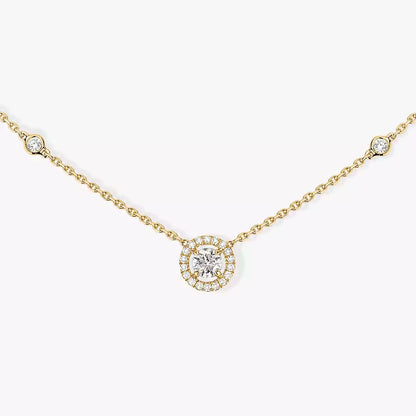 [⭐JeweliWhal]Diamond Necklace 0,20ct Brilliant Shape Joy