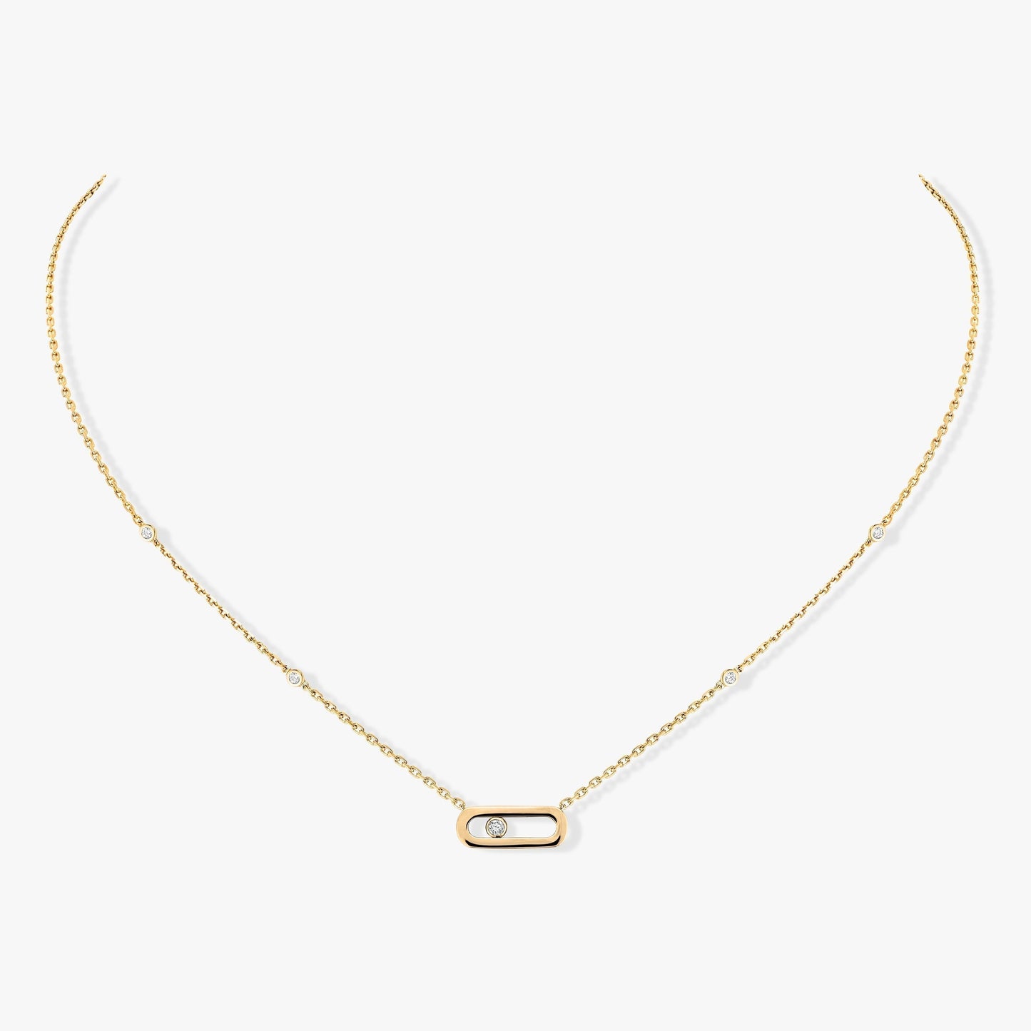 [⭐JeweliWhal]MOVE UNO DIAMOND NECKLACE
