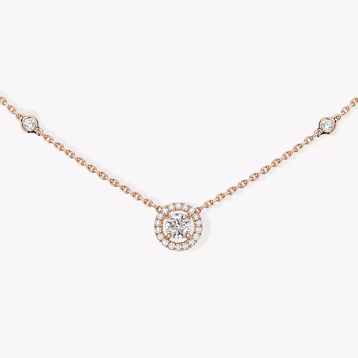 [⭐JeweliWhal]Diamond Necklace 0,20ct Brilliant Shape Joy