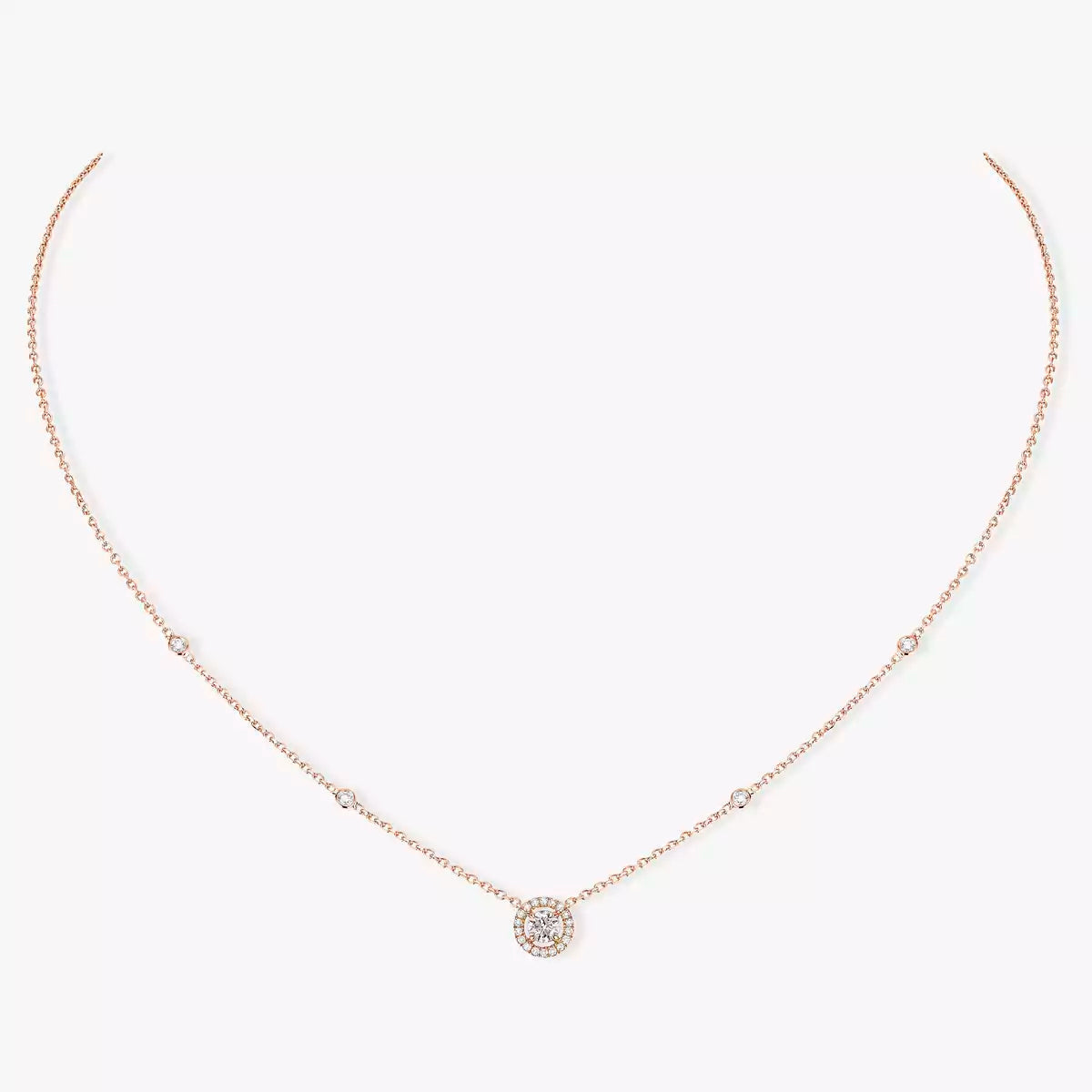 [⭐JeweliWhal]Diamond Necklace 0,20ct Brilliant Shape Joy