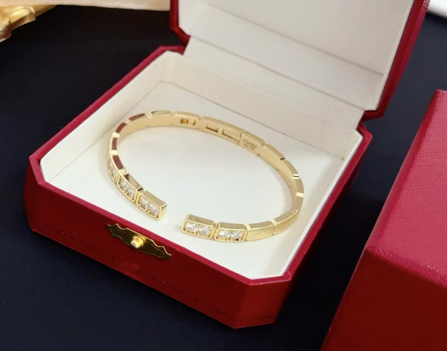 [⭐JeweliWhal jewelrys]LOVE DIAMOND OPEN  BRACELET
