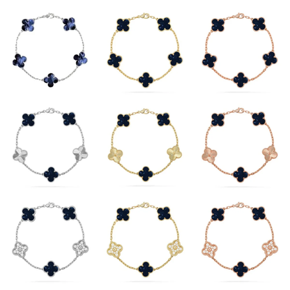 [⭐JeweliWhal]CLOVER 5 MOTIF PIETERSITE BRACELET COLLECTION