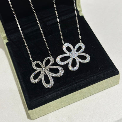 [⭐JeweliWhal]FLOWERLACE NECKLACE FULL DIAMONDS