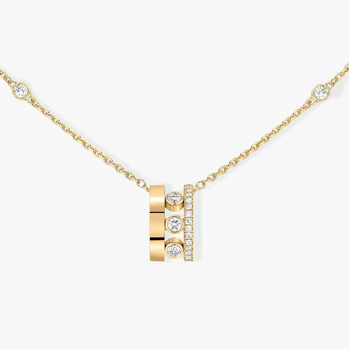 [⭐JeweliWhal]CHAIN MOVE ROMANE PEDAND NECKLACE