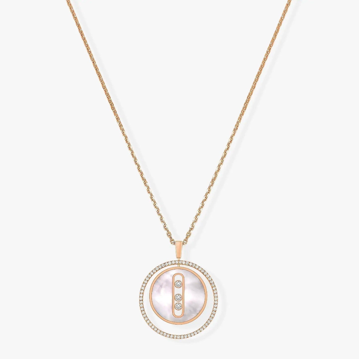 [⭐JeweliWhal]Demo MOVE MM NACRE BLANCHE DIAMOND NECKLACE