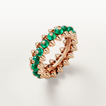 [⭐JeweliWhal]CLASH ELEGANT ROSE GOLD RING FEATURING NATURAL AGATE