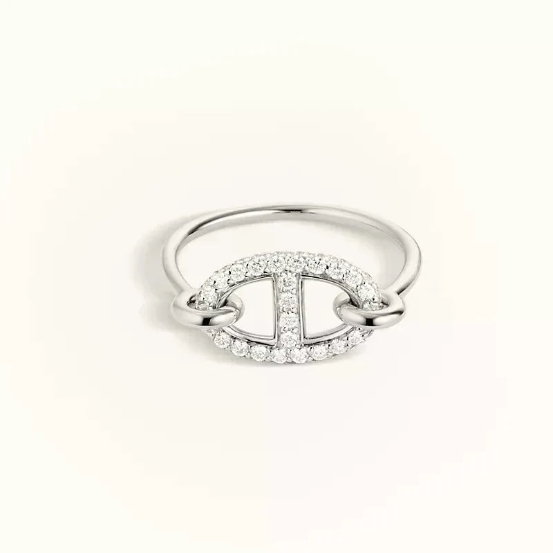 [⭐JeweliWhal]RONDE SMALL SILVER DIAMOND RING