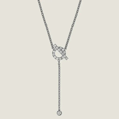 [⭐JeweliWhal]FINESSE SILVER DIAMOND NECKLACE