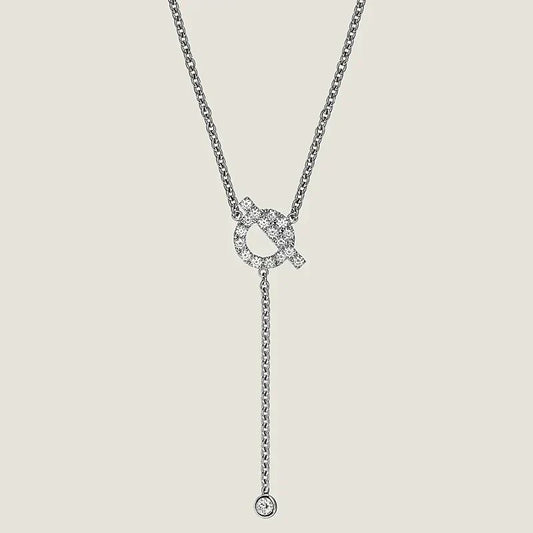 [⭐JeweliWhal]FINESSE SILVER DIAMOND NECKLACE