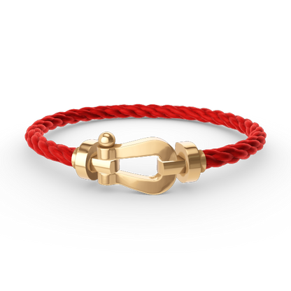[⭐JeweliWhal]FORCE LARGE HORSESHOE NO DIAMOND BRACELET GOLD