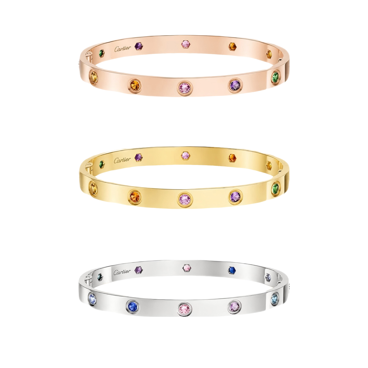 [⭐JeweliWhal] 2026 RAINBOW LOVE BRACELET 6.1MM  10 DIAMONDS