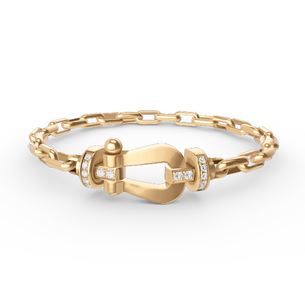 [⭐JeweliWhal]FORCE LARGE HORSESHOE CLASP  METAL BRACELET