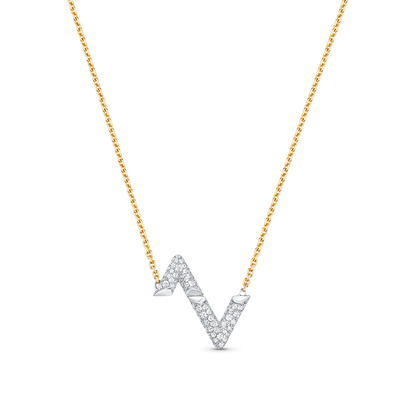 [⭐JeweliWhal]VOLT SILVER DIAMOND PEDANT NECKLACE
