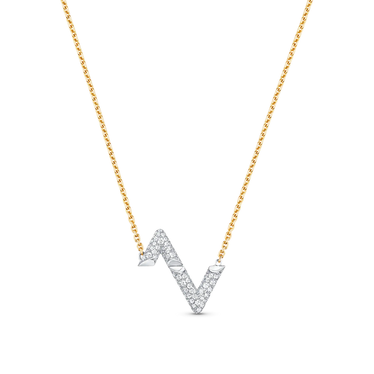 [⭐JeweliWhal]VOLT SILVER DIAMOND PEDANT NECKLACE