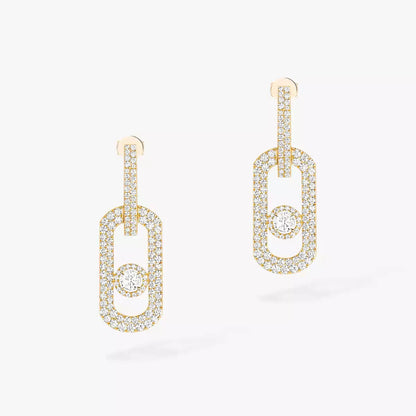 [⭐JeweliWhal]So Move XL Pave_-Set Diamond Pendant Earrings