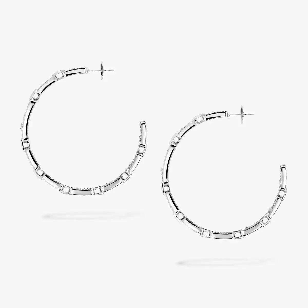[[⭐JeweliWhal]Move Link Diamond Hoop Earrings