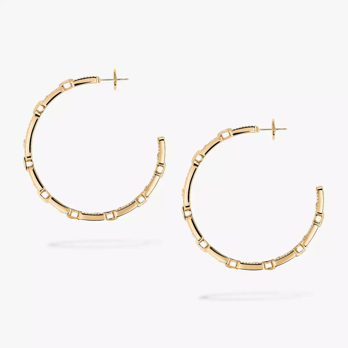 [[⭐JeweliWhal]Move Link Diamond Hoop Earrings