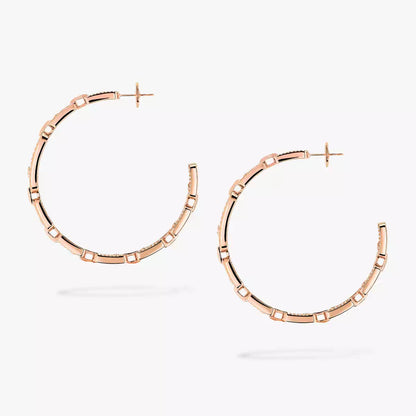 [[⭐JeweliWhal]Move Link Diamond Hoop Earrings
