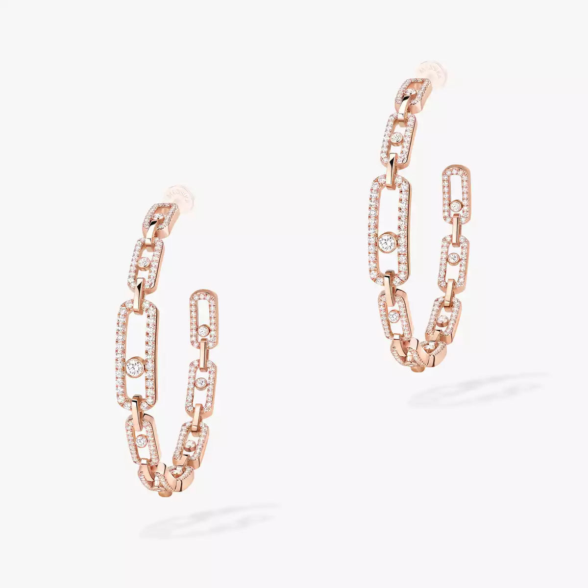 [[⭐JeweliWhal]Move Link Diamond Hoop Earrings
