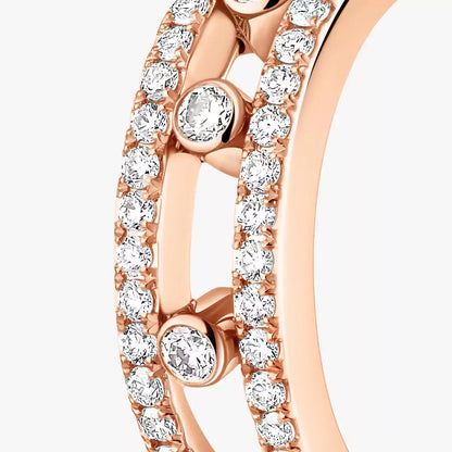 [⭐JeweliWhal]Diamond Pave_ Hoop Earrings Move