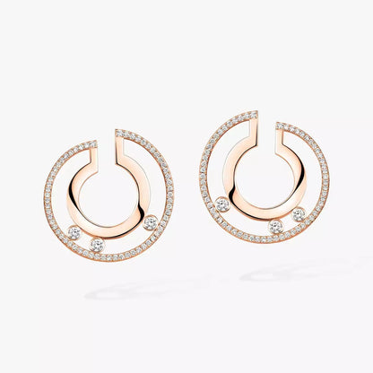 [⭐JeweliWhal]Move Romane Small Diamond Hoop Earrings