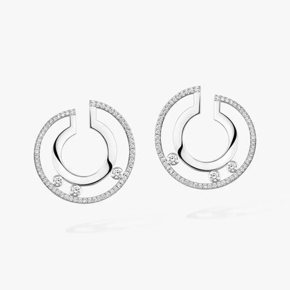 [⭐JeweliWhal]Move Romane Small Diamond Hoop Earrings