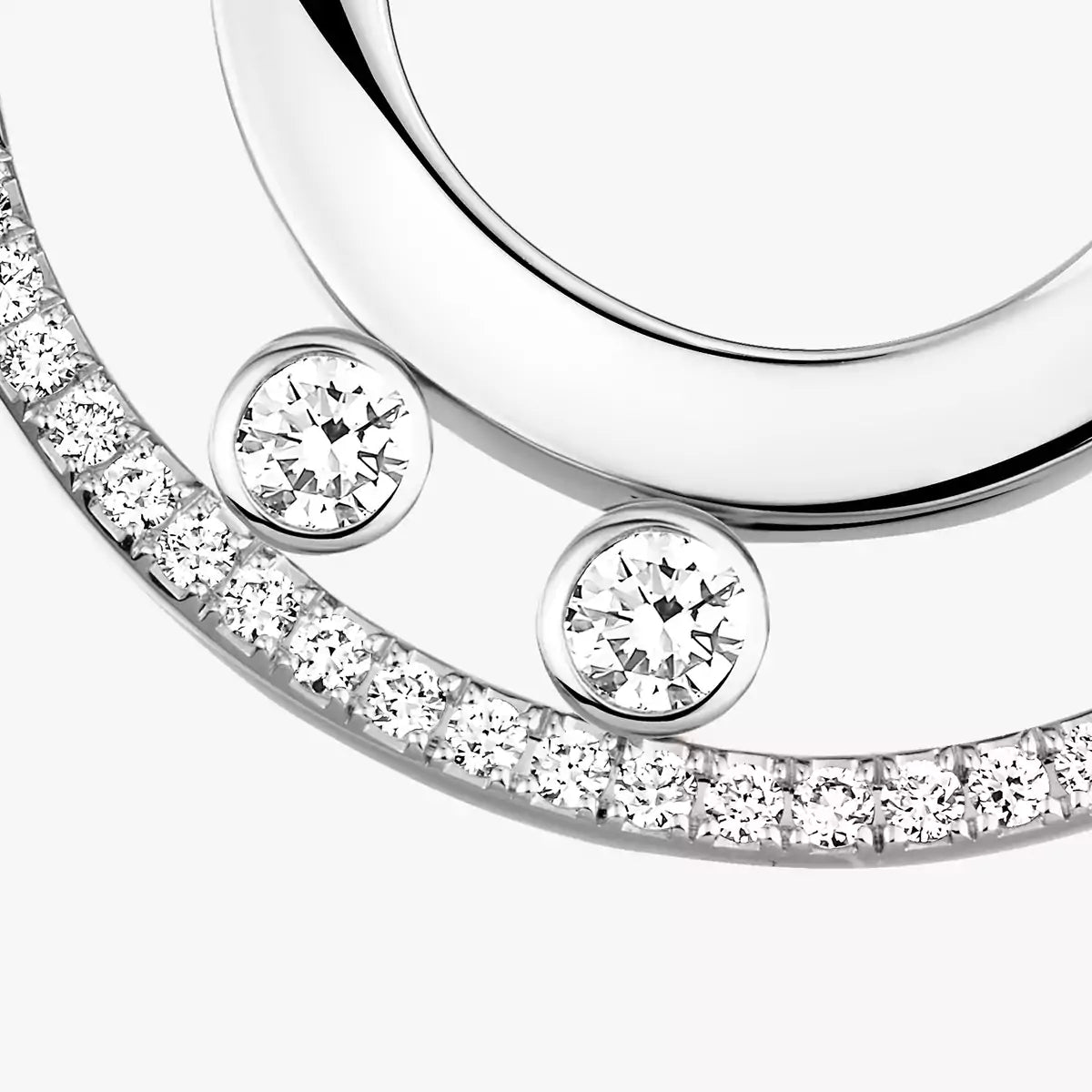 [⭐JeweliWhal]Move Romane Small Diamond Hoop Earrings