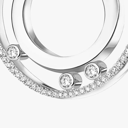 [⭐JeweliWhal]Move Romane Small Diamond Hoop Earrings