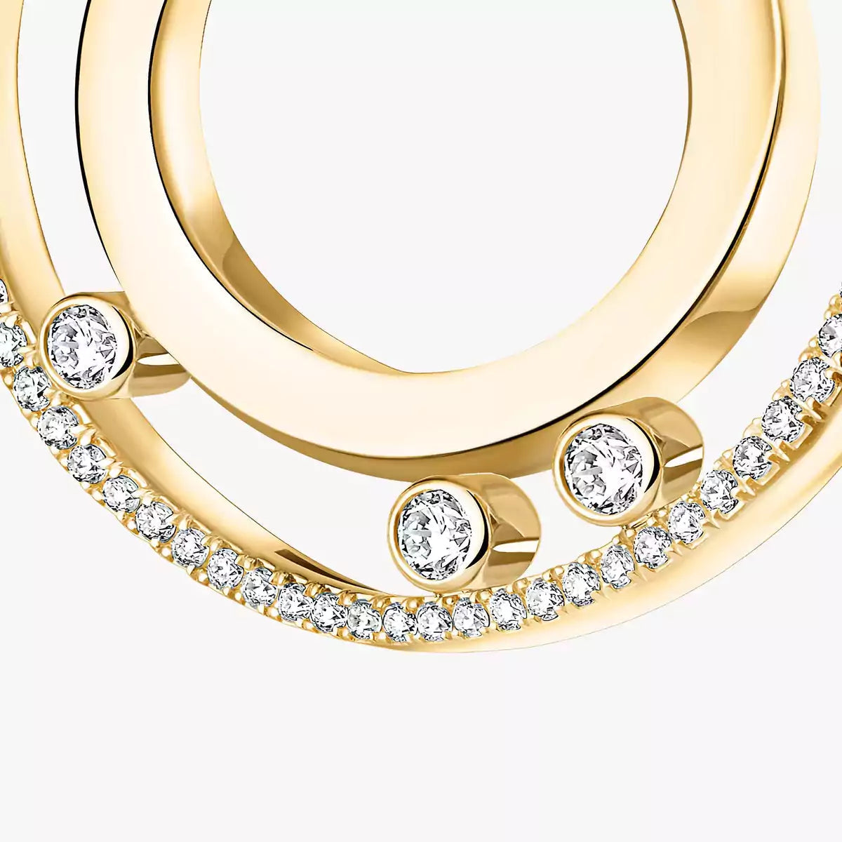 [⭐JeweliWhal]Move Romane Small Diamond Hoop Earrings
