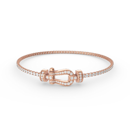 [⭐JeweliWhal]FORCE  HORSESHOE  DIAMOND TENNIS BRACELET