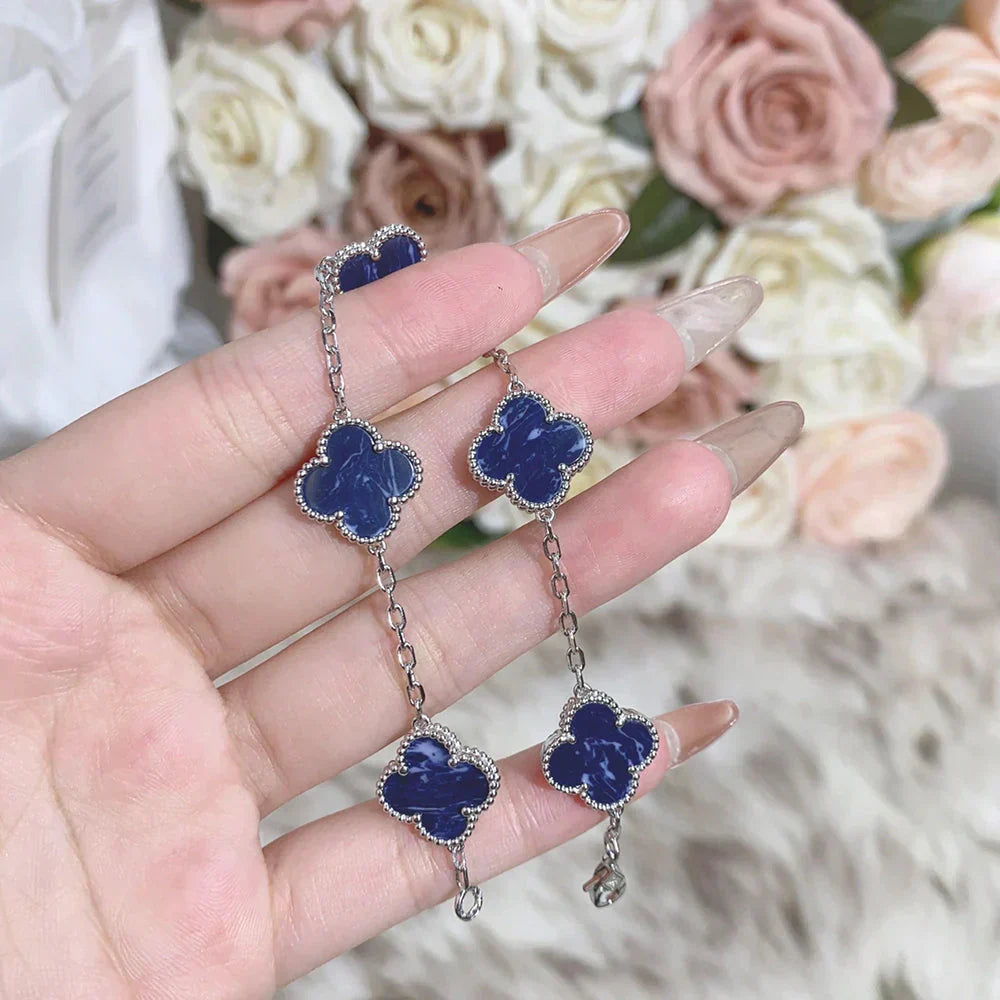 [⭐JeweliWhal]CLOVER 5 MOTIF PIETERSITE BRACELET COLLECTION