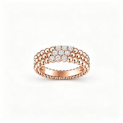 [⭐JeweliWhal] THREE-ROW DIAMOND RING