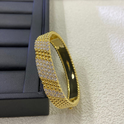 [⭐JeweliWhal]  FIVE-ROW DIAMOND BRACELET