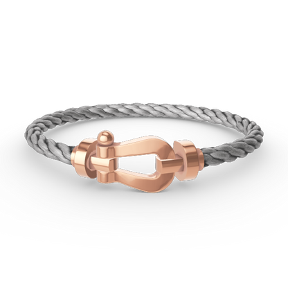 [⭐JeweliWhal]FORCE LARGE HORSESHOE NO DIAMOND BRACELET ROSE GOLD