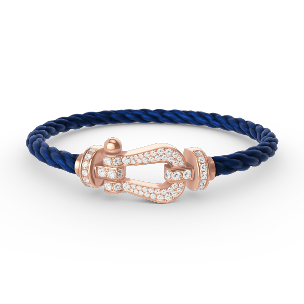 [⭐JeweliWhal]FORCE LARGE HORSESHOE FULL DIAMOND BRACELET ROSE GOLD