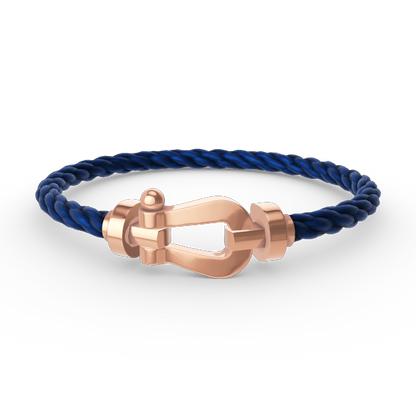 [⭐JeweliWhal]FORCE LARGE HORSESHOE NO DIAMOND BRACELET ROSE GOLD
