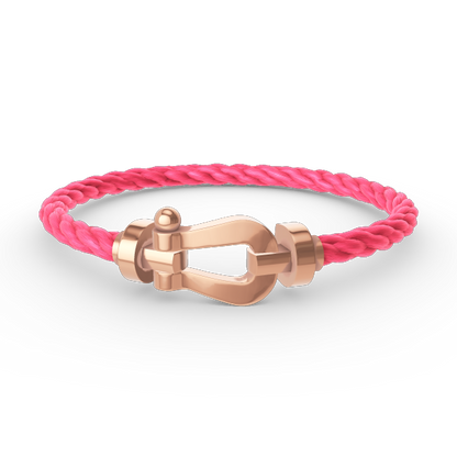 [⭐JeweliWhal]FORCE LARGE HORSESHOE NO DIAMOND BRACELET ROSE GOLD