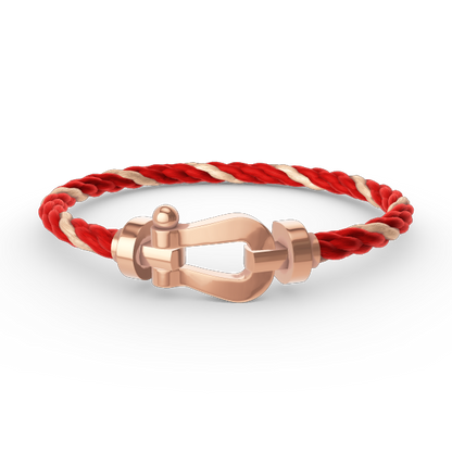[⭐JeweliWhal]FORCE LARGE HORSESHOE NO DIAMOND BRACELET ROSE GOLD