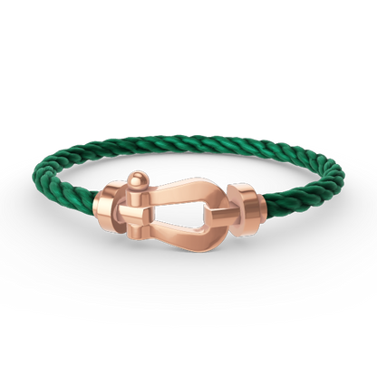 [⭐JeweliWhal]FORCE LARGE HORSESHOE NO DIAMOND BRACELET ROSE GOLD