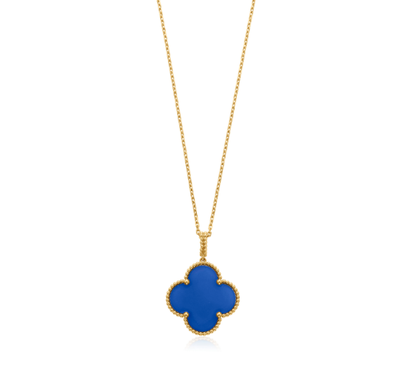 [⭐JeweliWhal]CLOVER 25MM NECKLACE TURQUOISE ROSE GOLD