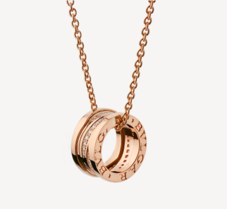[⭐JeweliWhal]ZERO 1 PINK GOLD DIAMOND NECKLACE