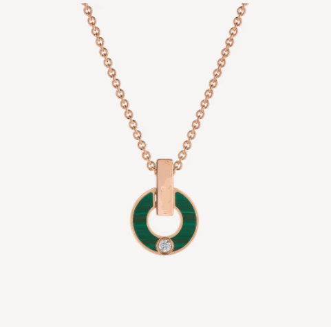 [⭐JeweliWhal]GARI NECKLACE PINK GOLD MALACHITE
