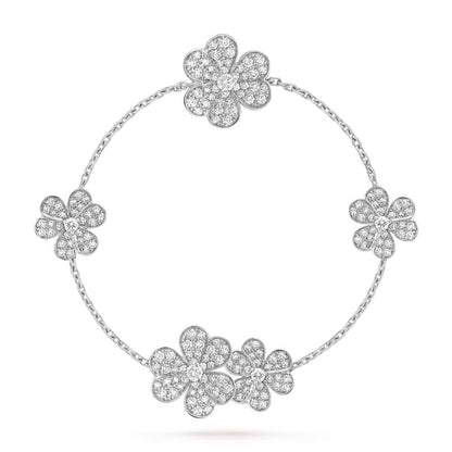 [⭐JeweliWhal]FRIVOLE SILVER 5 FLOWERS BRACELET