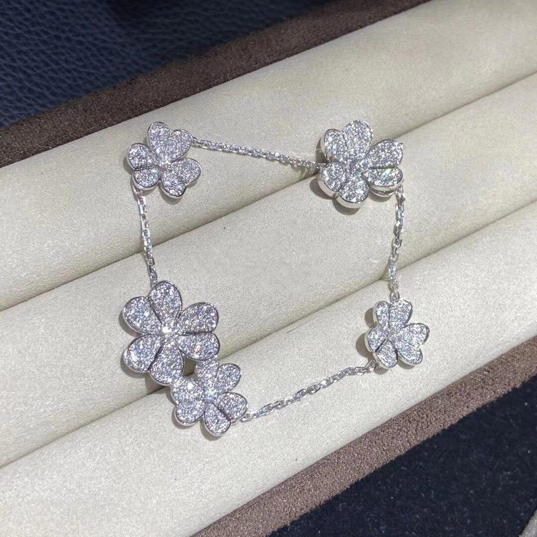[⭐JeweliWhal]FRIVOLE SILVER 5 FLOWERS BRACELET
