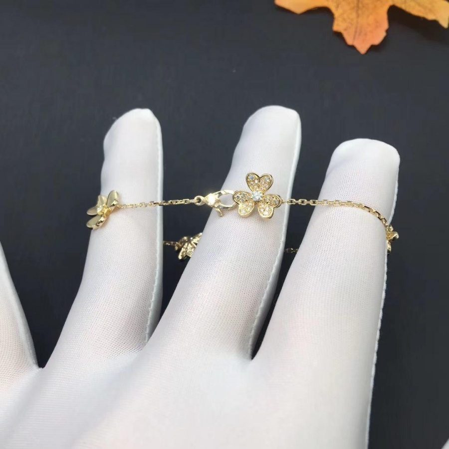 [⭐JeweliWhal]FRIVOLE GOLD 5 FLOWERS BRACELET