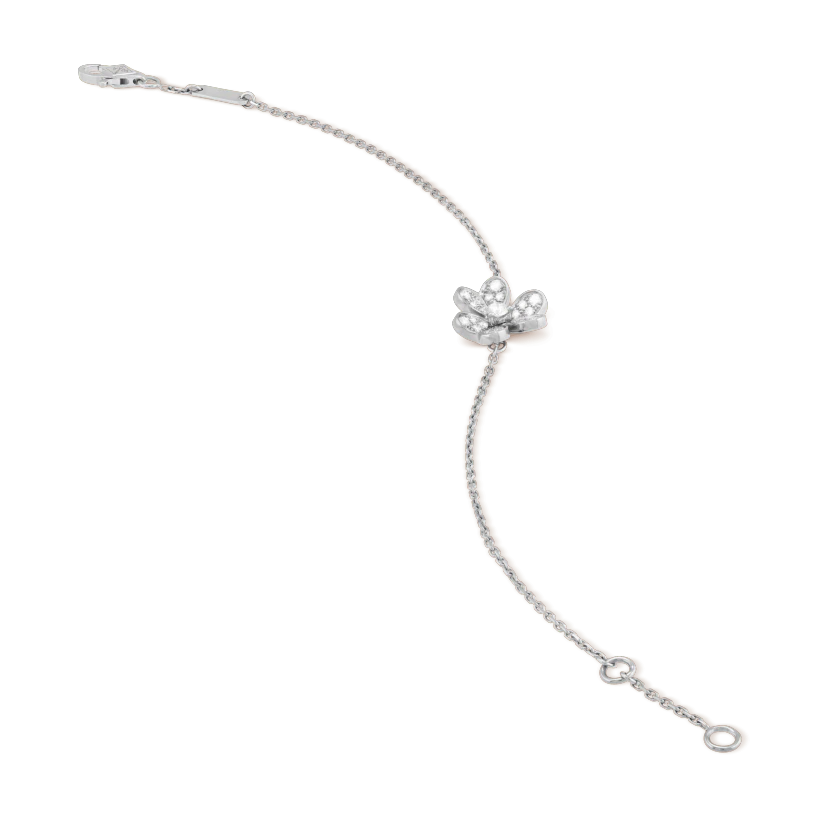 [⭐JeweliWhal]FRIVOLE SILVER FLOWER DIAMOND BRACELET