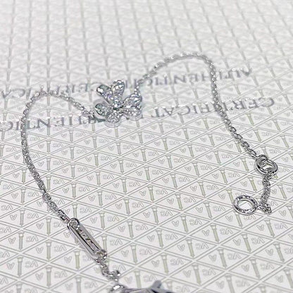 [⭐JeweliWhal]FRIVOLE SILVER FLOWER DIAMOND BRACELET