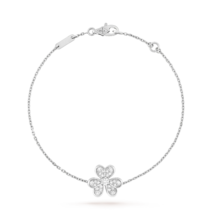 [⭐JeweliWhal]FRIVOLE SILVER FLOWER DIAMOND BRACELET