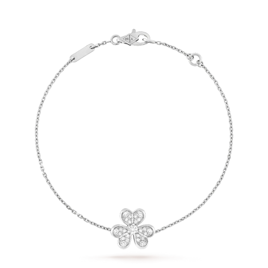 [⭐JeweliWhal]FRIVOLE SILVER FLOWER DIAMOND BRACELET