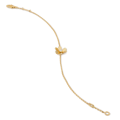 [⭐JeweliWhal]FRIVOLE GOLD FLOWER PINK MALACHITE BRACELET